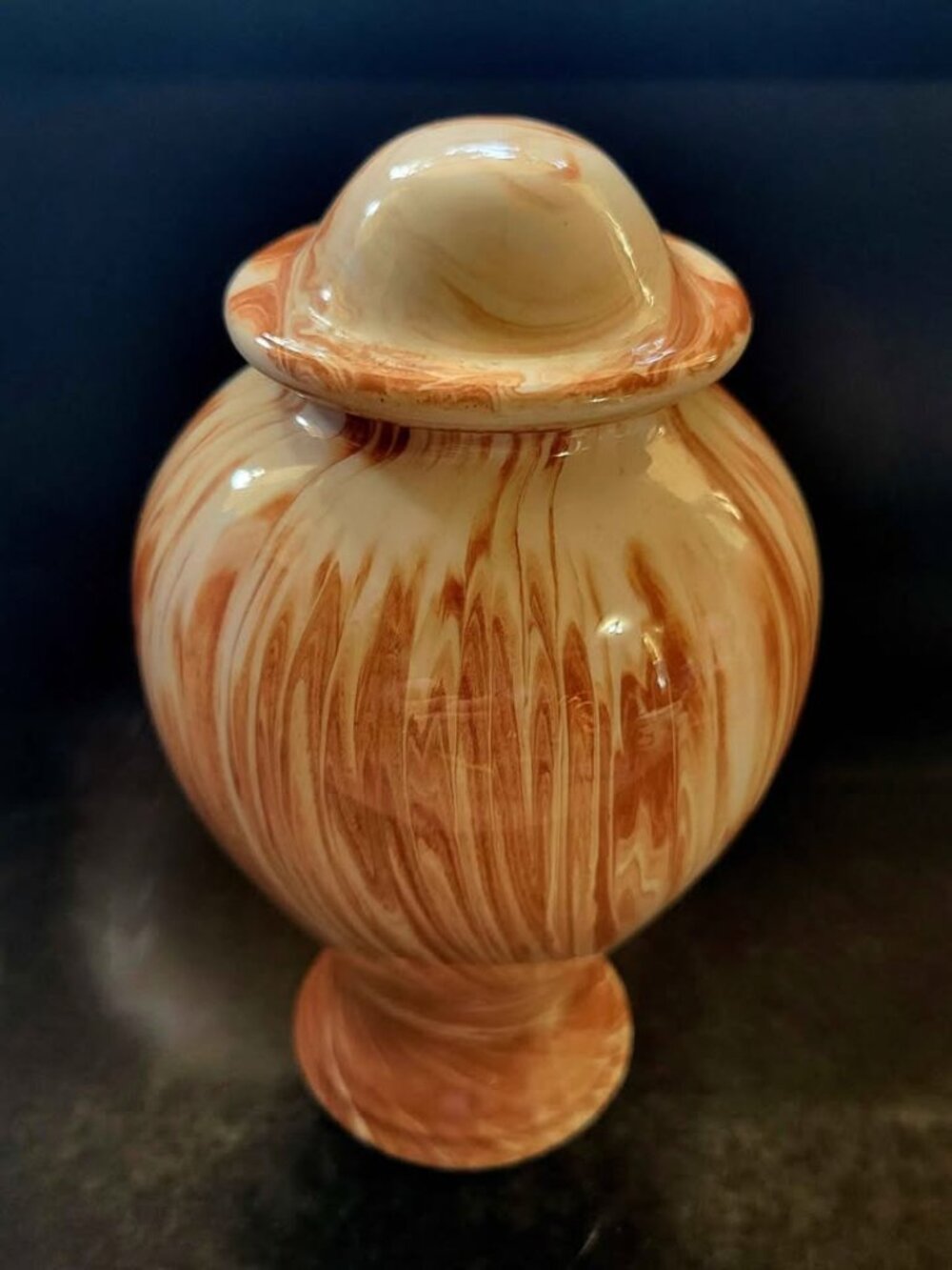 Alaskan Clay Urn Signed By Artist